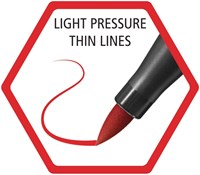 Brush stiften STABILO Pen 568/50 donkerrood-3