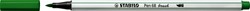 Brush stiften STABILO Pen 568/36 smaragd groen