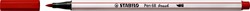 Brush stiften STABILO Pen 568/48 karmijn rood
