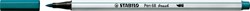 Brush stiften STABILO Pen 568/51 turquoise blauw