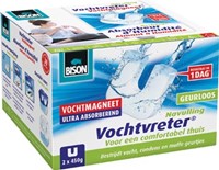 Bison navulling voor ontvochtiger Ambiance doos van 2 tabs van 450 gram