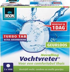 Bison navulling voor ontvochtiger Ambiance doos van 2 tabs van 100 gram