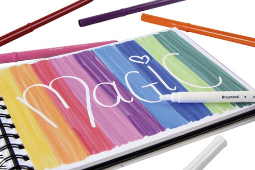 Viltstift Bruynzeel Expression super points blik à 15 stuks assorti-3