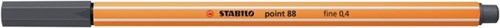 Fineliner STABILO point 88/97 fijn diepkoud grijs-2