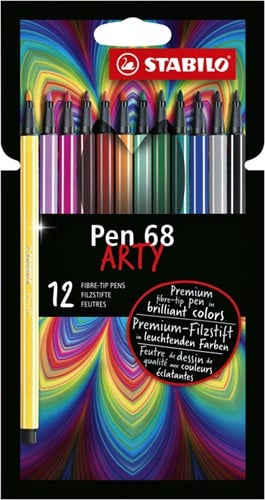 Viltstift STABILO Pen 6812-1-20 etui à 12 kleuren
