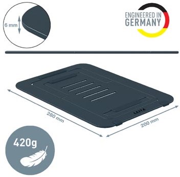 Laptopstandaard Leitz Ergo Aluminium plat verstelbaar-3