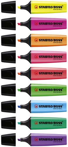 Markeerstift STABILO Boss Original 70/4 blister à 4 kleuren-2
