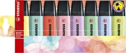 Markeerstift STABILO Boss Original 70/8-3 pastel etui à 8 kleuren