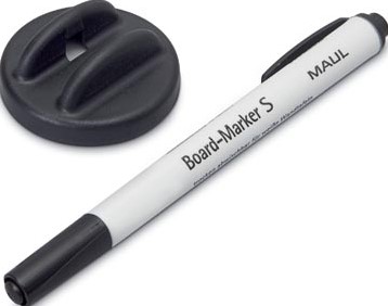 Maul bordwisser met whitebordmarker S zwart magnetisch