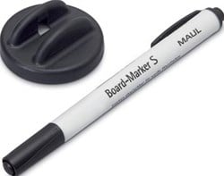 Maul bordwisser met whitebordmarker S zwart magnetisch