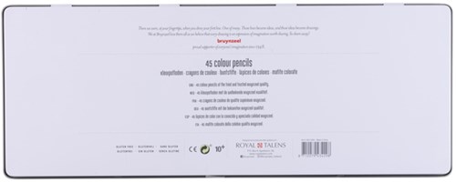 Kleurpotloden Bruynzeel papegaai blik à 45 stuks assorti-3