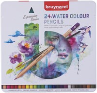 Kleurpotloden Bruynzeel aquarel Expression blik à 24 stuks assorti