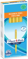 Potlood Paper Mate non stop HB met clip en gum