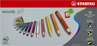 Kleurpotloden STABILO Woody 8806-1-20 etui à 6 kleuren met puntenslijper-3