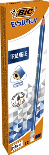 Bic potlood Evolution Triangle met gom-3