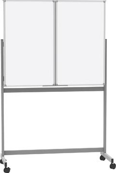 Whiteboard op wielen uitklapbaar 100 x 150 cm-2