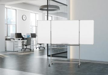Whiteboard op wielen uitklapbaar 100 x 150 cm-3