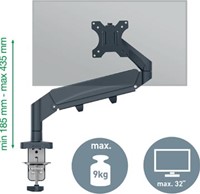 Monitor arm 1 scherm ruimtebesparend Leitz Ergo grijs-3