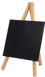 Securit tafelkrijtbord mini driepoot beuk