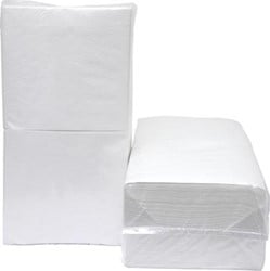 Servetten 33 x 33 cm 1-laags wit pak van 9 x 500 stuks