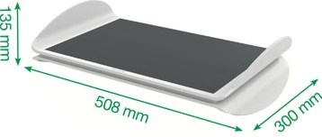 Leitz Ergo verstelbare voetensteun grijs-2