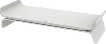 Monitor standaard in hoogte verstelbaar lichtgrijs Leitz Ergo