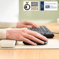 Leitz Ergo muismat met verstelbare polssteun lichtgrijs-1
