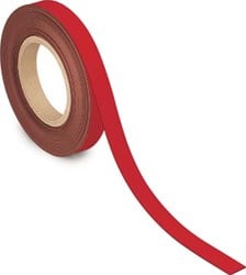 Magneetband MAUL beschrijf- wisbaar 10mx20mmx1mm rood