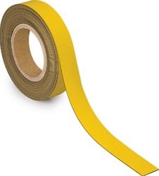Magneetband MAUL beschrijf- wisbaar 10mx30mmx1mm geel