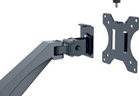 Monitor arm 2 schermen ruimtebesparend Leitz Ergo grijs-3