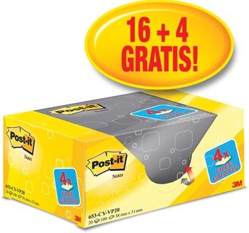 Post-it Notes voordeelpak 38 x 51 mm-2