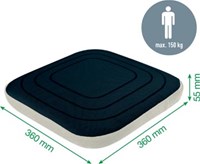 Leitz Ergo Actief wiebelkussen met hoes grijs-2