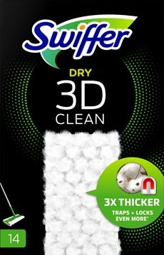 Swiffer Dry 3D Clean navulling  pak van 14 stuks