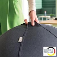 Zitbal kantoor anti-rol 65 cm grijs Leitz Ergo-1