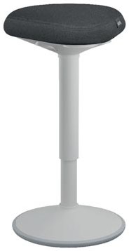Leitz Ergo actieve Zit/Sta kruk met comfortzitting lichtgrijs-3