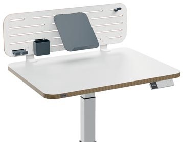 Leitz Ergo bureau ophangbord met laptophouder 80 x 25 cm