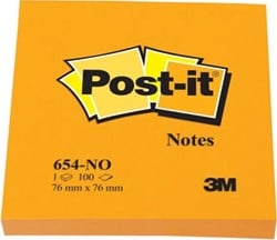 Post-it Neon Notes  76 x 76 mm oranje
