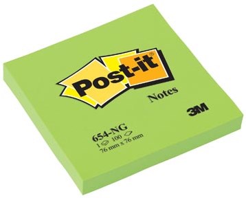 Post-it Neon Notes  76 x 76 mm groen