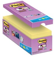 Super Sticky Notes voordeelpakken 76 x 76 mm 14 blokken + 2 blokken gratis
