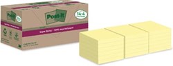 Memoblok 3M Post-it 654 RSS12CY 76x76mm geel 14+4 gratis