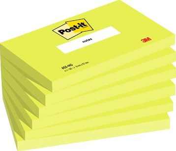 Post-it Notes 76 x 127 mm neongroen 6 blokken