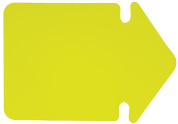 Label karton pijl fluokarton 24 cm fluo geel