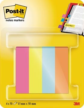 Post-it notes markers Poptimistic 15 x 50 mm blister met 4 blokjes van 50 tabs