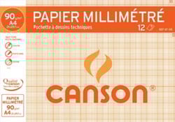 Millimeterpapier A4 12 vellen
