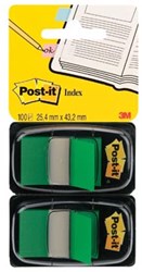 Post-it Index standaard 254 x 432 mm groen blister van 2 stuks