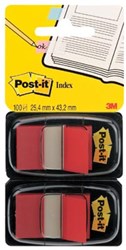 Post-it Index standaard 254 x 432 mm rood blister van 2 stuks
