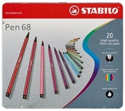Stabilo Viltstift Pen 68 20 stiften
