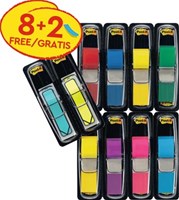 Indextabs 3M Post-it 683 11.9x43.2mm 8 kleuren assorti + 2 sets pijlvorm gratis