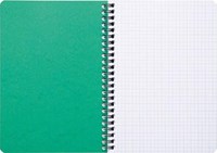 Clairefontaine FOREVER spiraalschrift gerecycleerd A5 90g 120 bladzijden geruit 5 mm groen-2