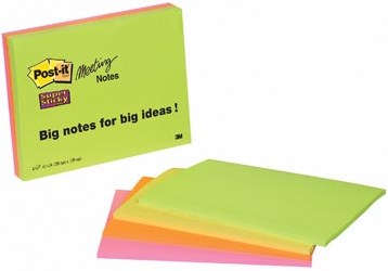 Post-it Meeting notes Super Sticky 149 X 200 mm